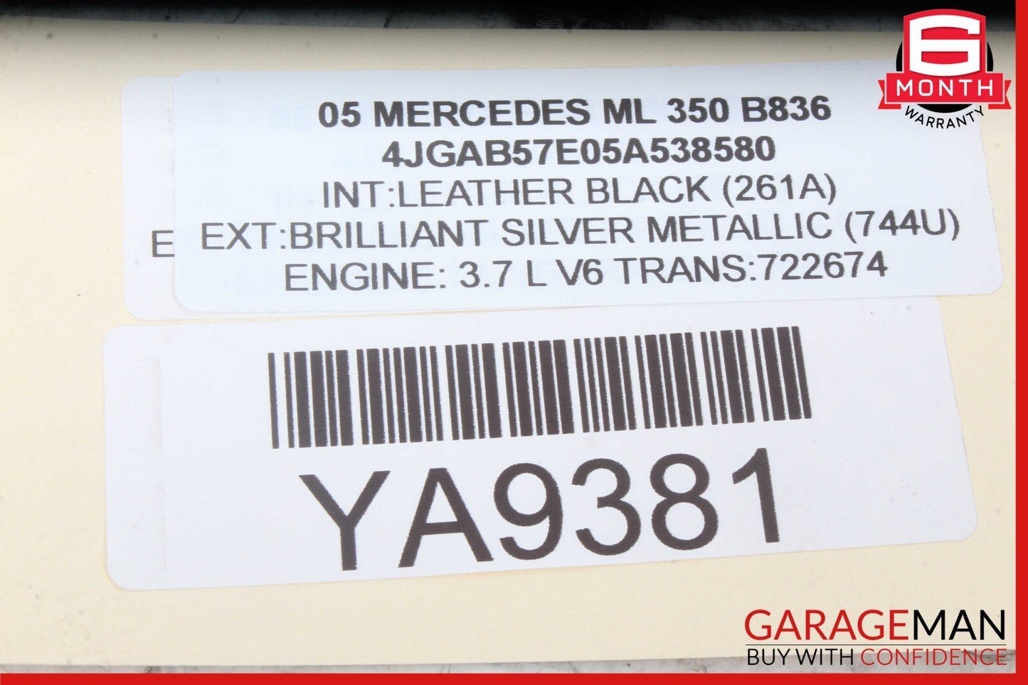 98-05 Mercedes W163 ML500 Front Right Dash Dashboard A/C AC Air Vent Trim Panel