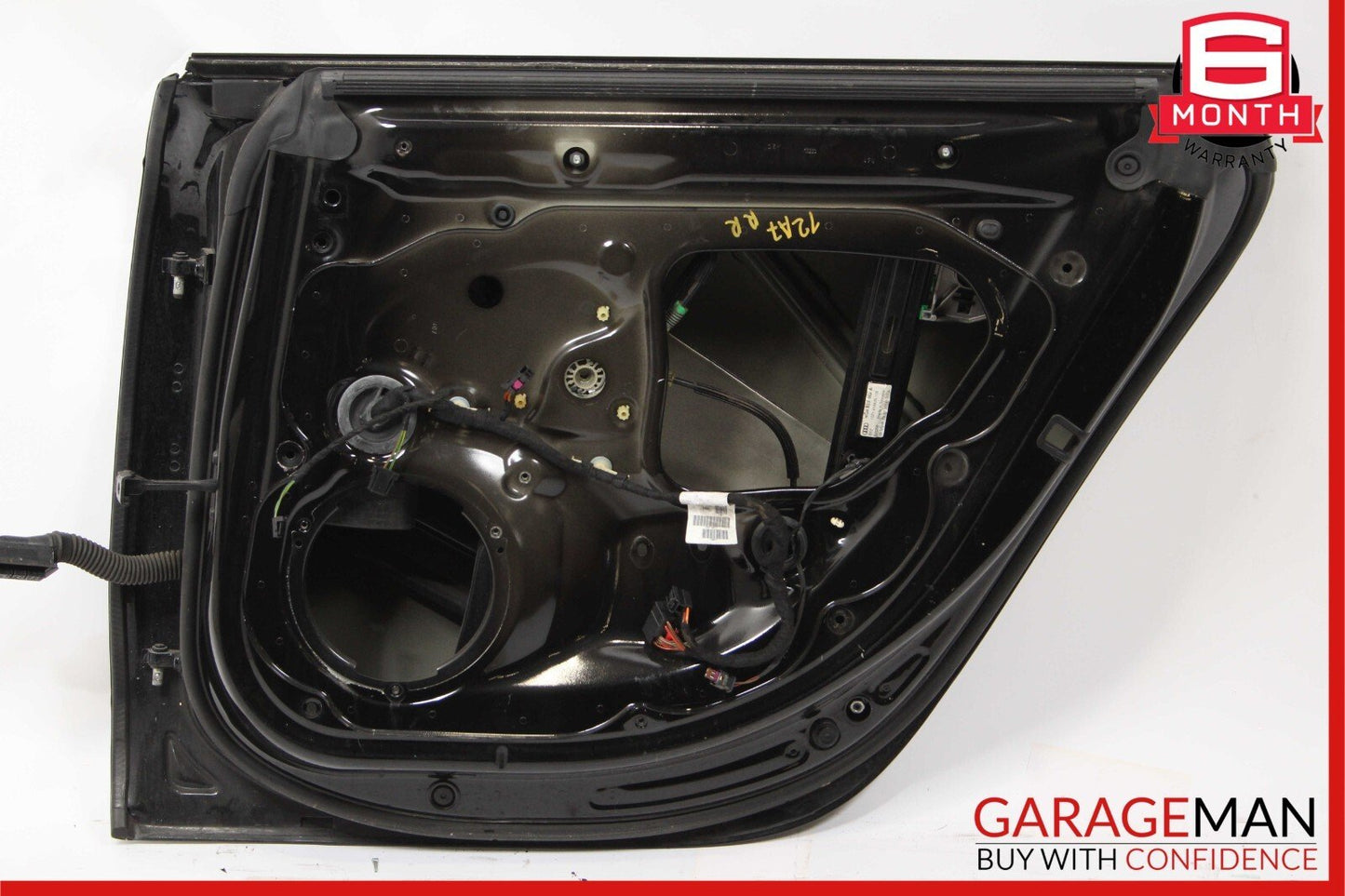 12-17 Audi A7 Rear Right Passenger Side Exterior Door Shell Frame Panel Black