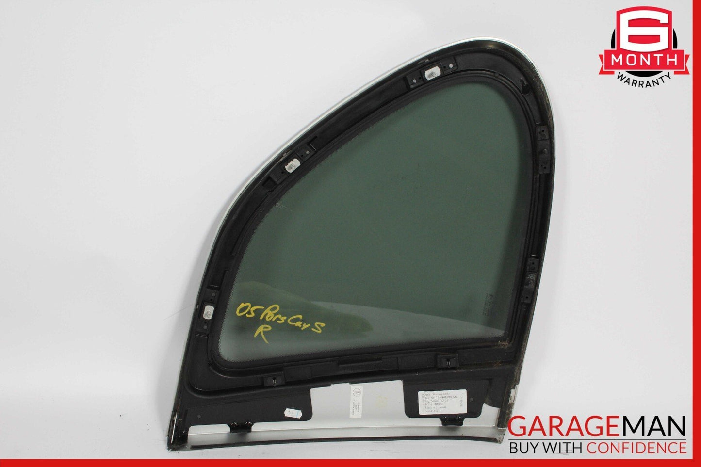 03-10 Porsche Cayenne 955 957 Rear Right Door Window Quarter Glass Panel Assy