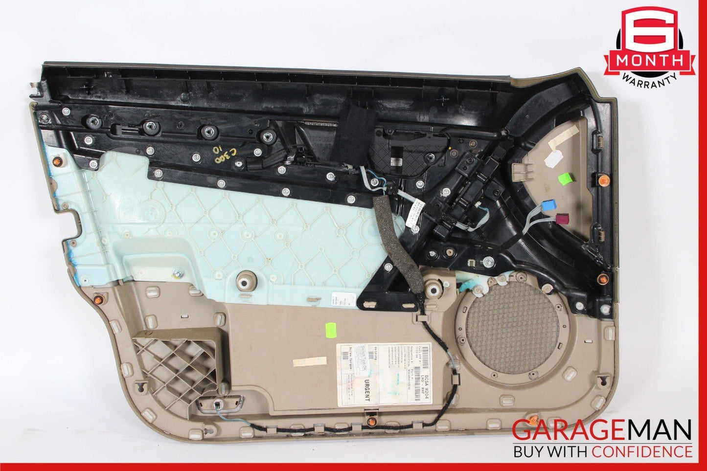 08-14 Mercedes W204 C300 Sedan Front Right Passenger Interior Door Panel Beige