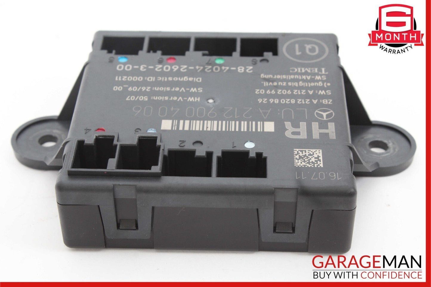 08-18 Mercedes GLK350 C250 C300 CLS550 Rear Right Side Door Control Module Unit
