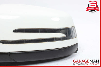 10-13 Mercedes W212 E350 E550 Left Driver Side Rear View Door Mirror White OEM