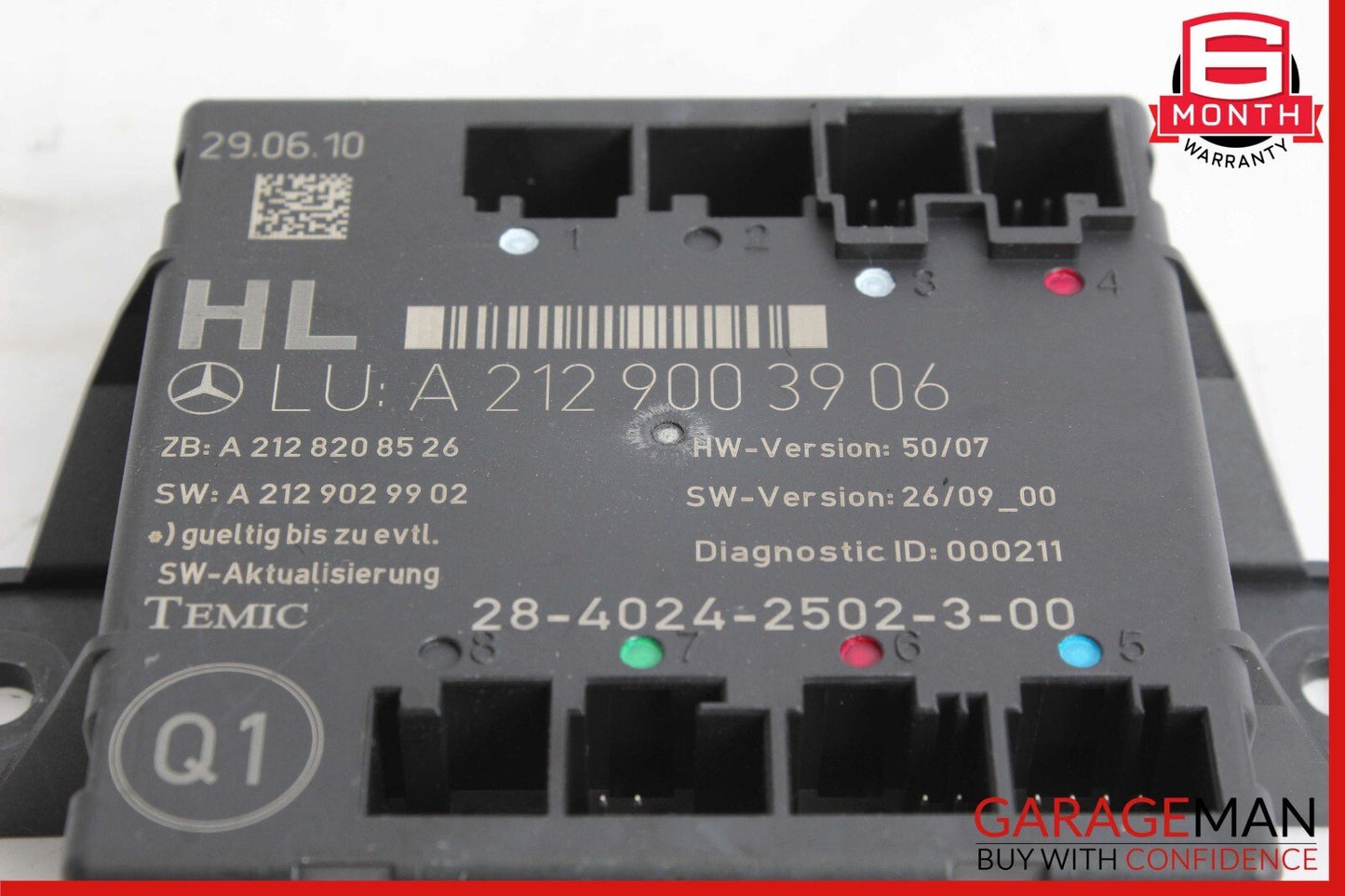 08-18 Mercedes W204 C250 C300 CLS550 E550 Rear Left Side Door Control Module