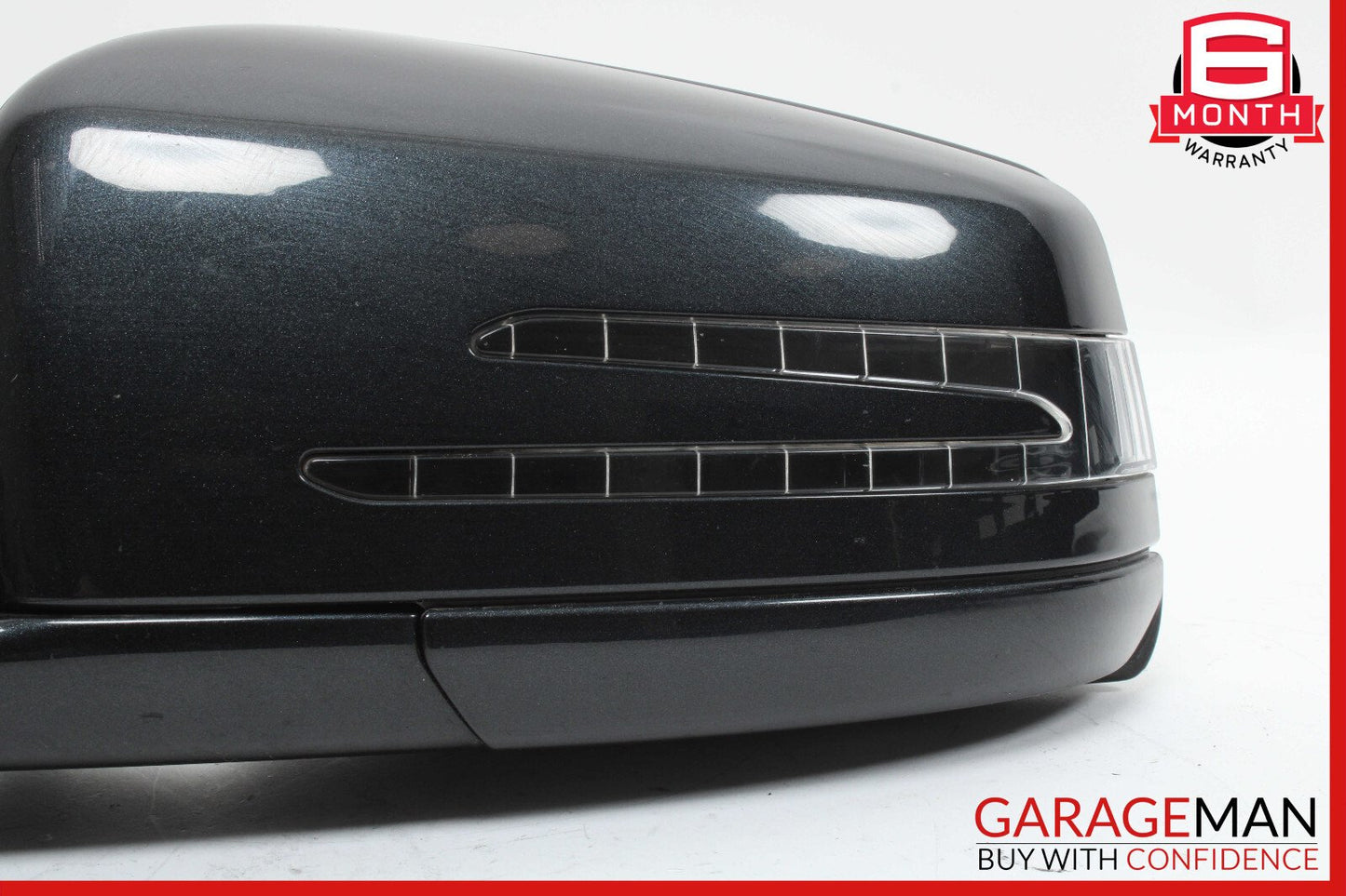 10-13 Mercedes W221 S550 S600 Front Left Side Mirror Door Rear View Black
