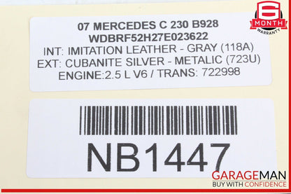 01-09 Mercedes W203 C230 CLK500 Rear Left Driver Side Window Switch Button