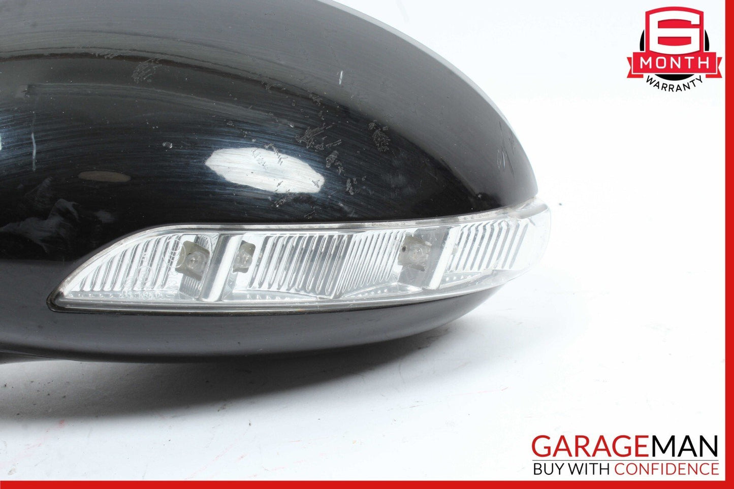07-09 Mercedes W221 S550 S600 Front Left Side Mirror Door Rear View Black OEM