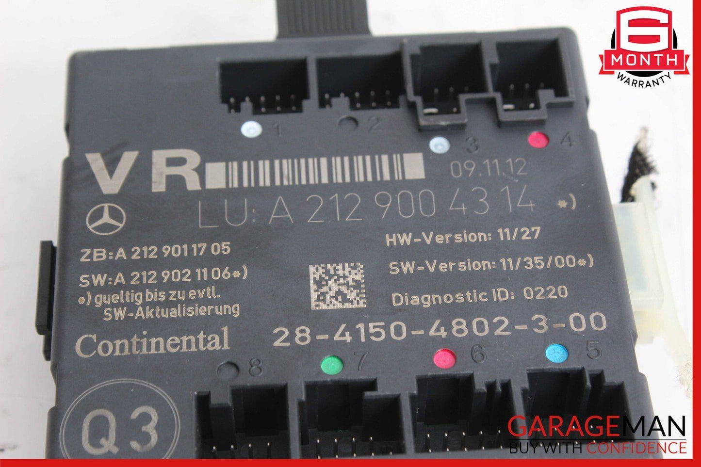 08-18 Mercedes W212 E400 CLS550 SLK250 Front Right Side Door Control Module OEM