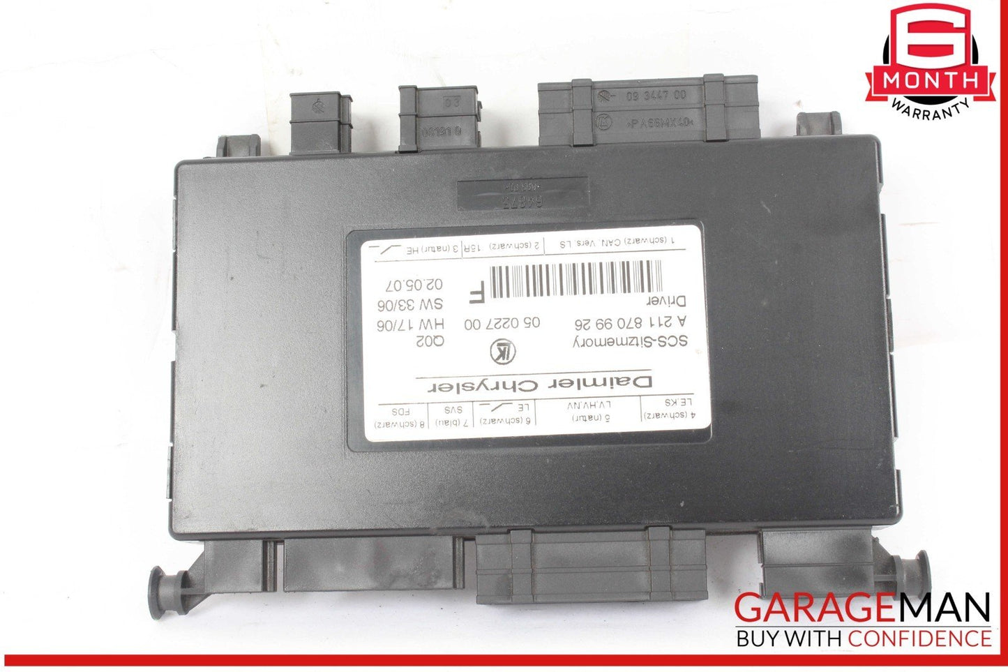 03-12 Mercedes W164 ML350 4MATIC Front Left Driver Side Seat Control Module OEM