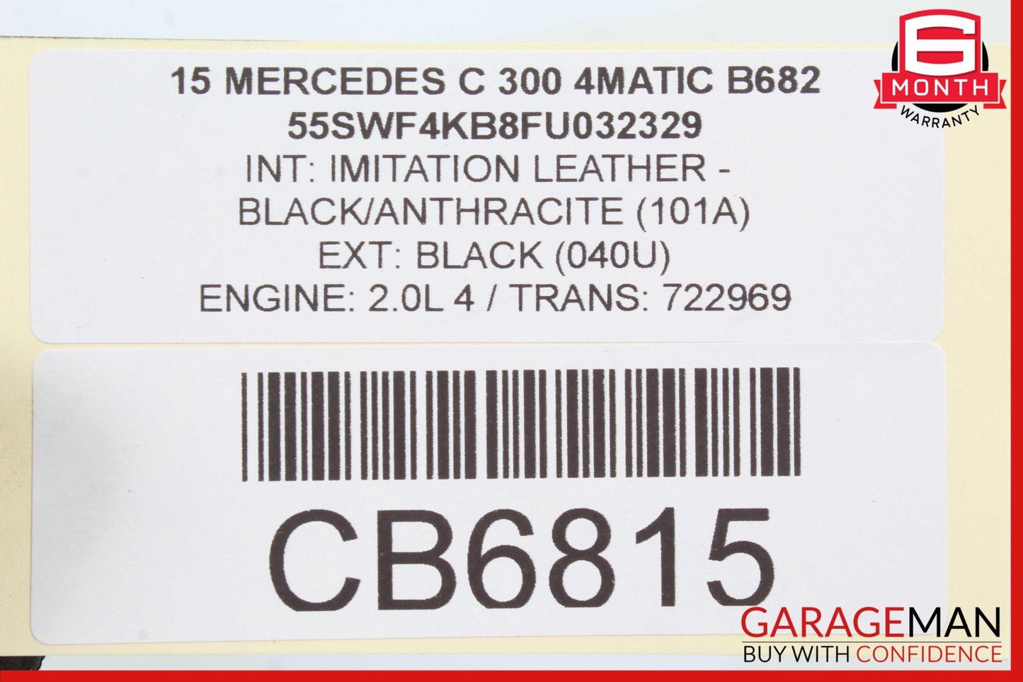 15-20 Mercedes W205 C300 Rear Right & Left Side Shock Absorber Coil Spring Set