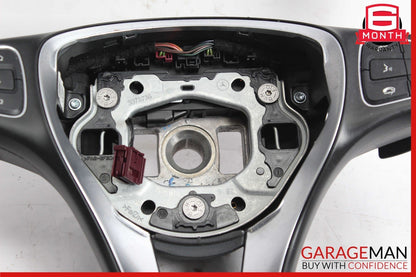 15-18 Mercedes W205 C350e GLC300 Steering Wheel Black w/ Paddle Shifters OEM