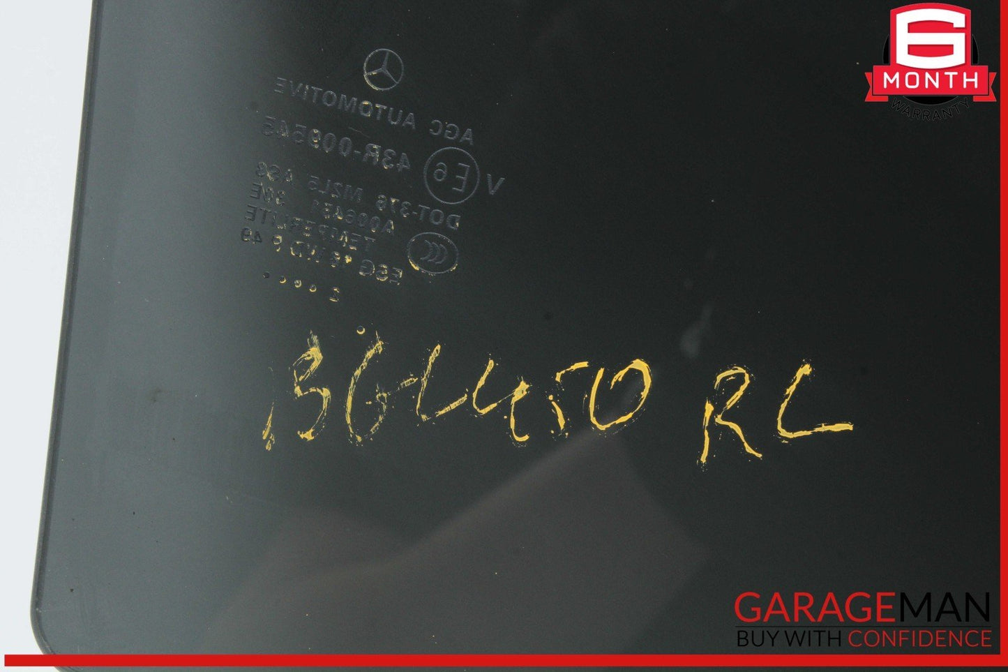 13-19 Mercedes X166 GL450 GLS550 Rear Left Driver Side Door Window Glass OEM
