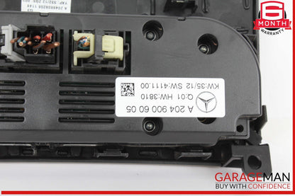 12-14 Mercedes W204 C250 C63 AMG C300 AC A/C Heater Climate Control w/ Trim OEM