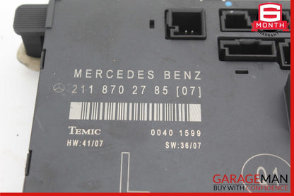 03-09 Mercedes W211 E350 E550 E63 AMG Front Left Side Door Controller Module OEM