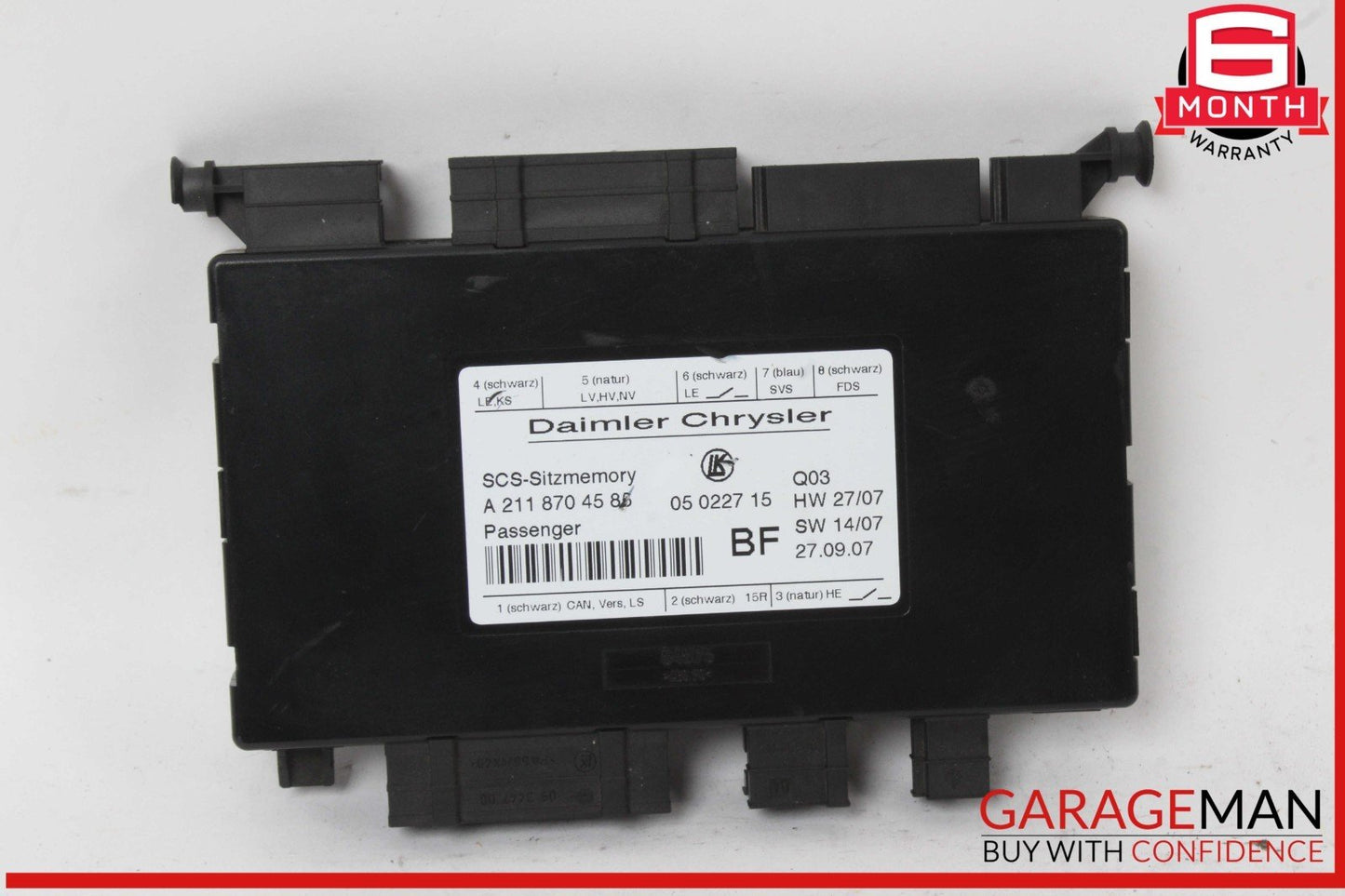 03-12 Mercedes W211 E350 E550 ML350 Front Right Seat Control Module Unit OEM
