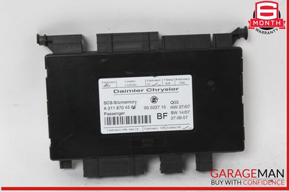 03-12 Mercedes W211 E350 E550 ML350 Front Right Seat Control Module Unit OEM
