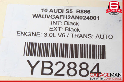 08-17 Audi S5 A5 Left Driver Side Bumper Reinforcement Bracket OEM