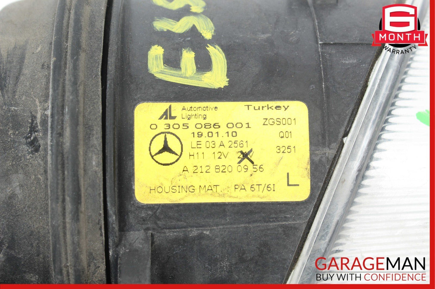 10-13 Mercedes W212 E350 Front Left Side Bumper Running Daytime Light Lamp OEM
