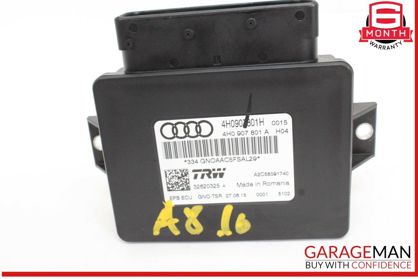 12-18 Audi A8 A6 A7 Electronic Parking Brake Control Module Unit 4H0907801H OEM