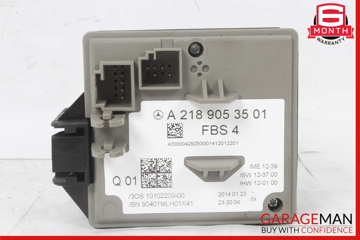 14-17 Mercedes W212 E350 E400 Ignition Switch Control Module w/ Key OEM
