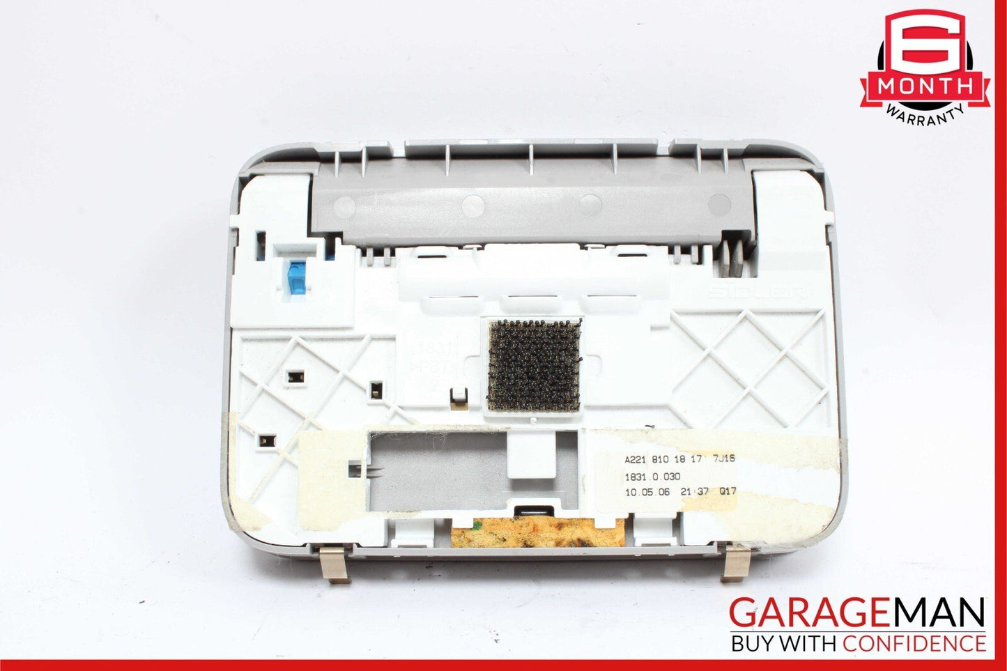 07-09 Mercedes W221 S550 S600 Rear Right / Left Side Overhead Vanity Mirror Gray