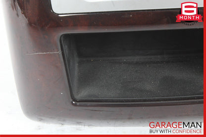 07-13 Mercedes W221 S550 Rear Center Console AC A/C Air Vent Trim Panel Wood OEM