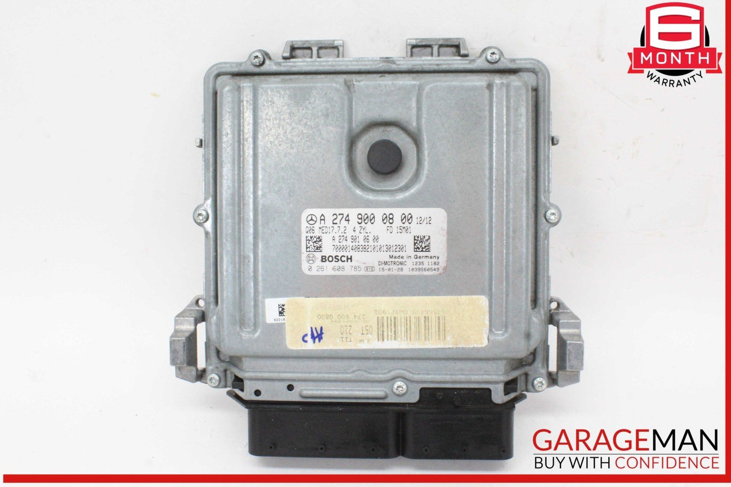 15-20 Mercedes W205 C300 GLC350e E300 M274 2.0L ECU ECM Engine Control Module
