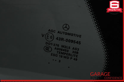 13-19 Mercedes X166 GL450 GLS550 Rear Left Side Quarter Window Glass Trim Assy