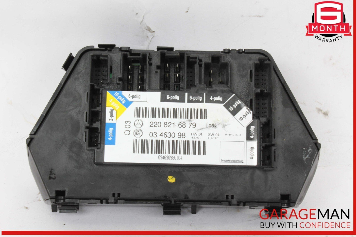 00-06 Mercedes W220 S500 Rear Right Passenger Side Seat Control Module Unit OEM