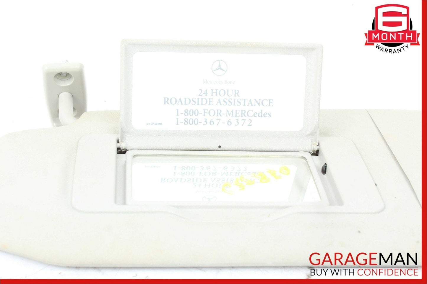 06-10 Mercedes W251 R350 Front Left Driver Side Sunvisor Sun Visor Shade Gray