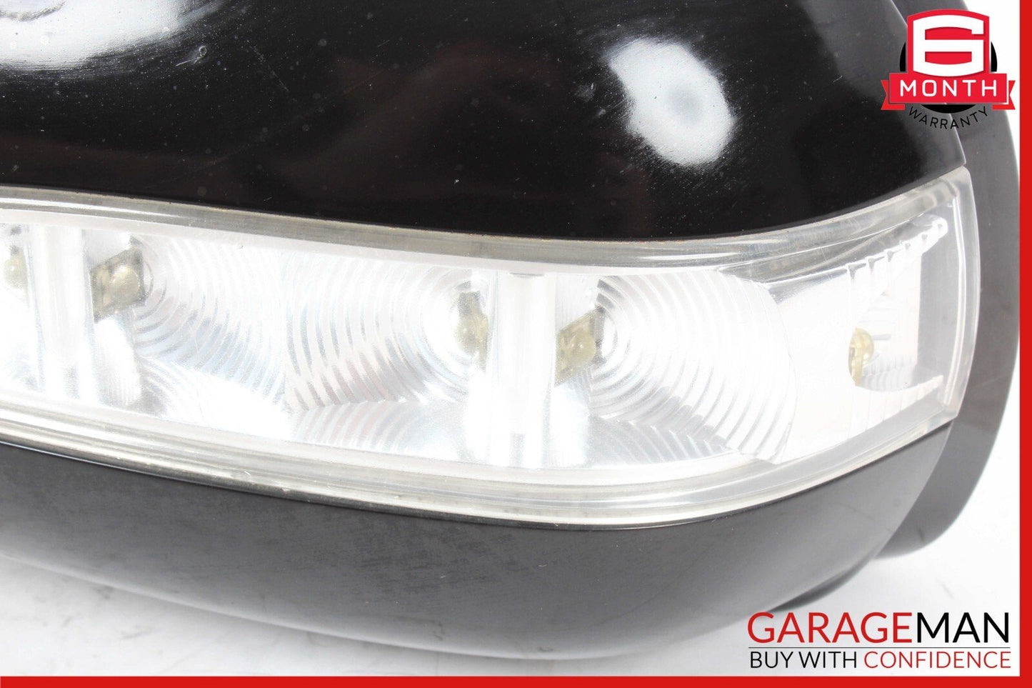 06-10 Mercedes W251 R350 R500 R550 Front Left Side Mirror Door Rear View Black