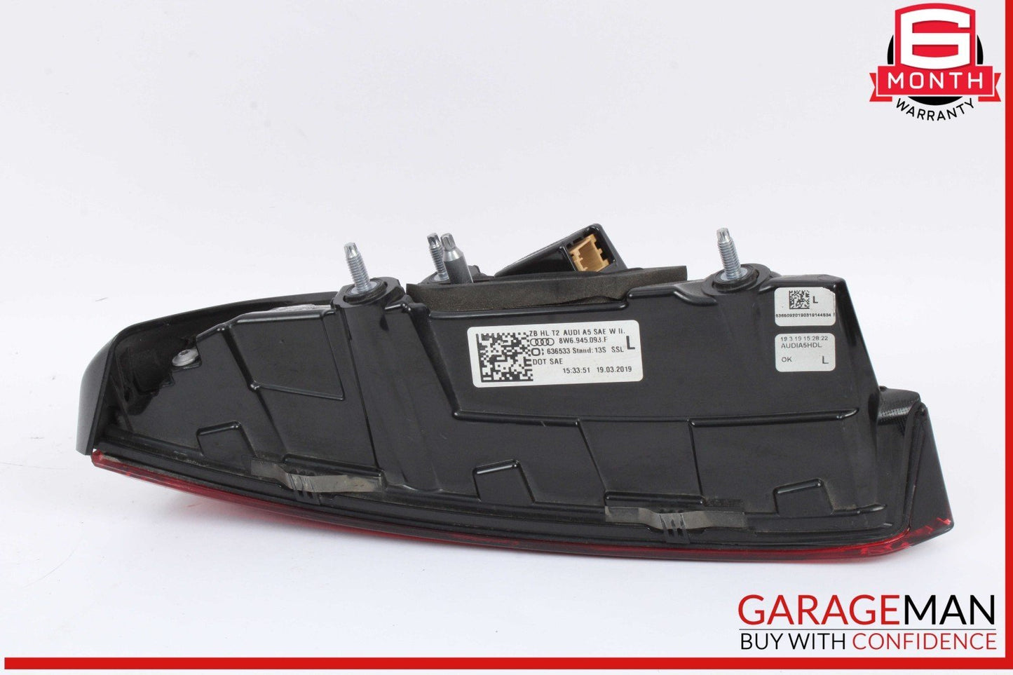 18-24 Audi S5 RS5 Rear Left Driver Side Inner Tail Light Lamp 8W6945093F OEM
