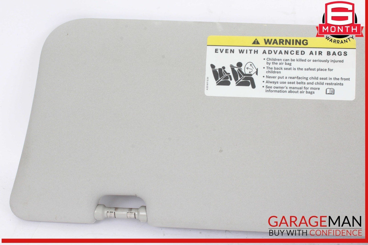 06-12 Mercedes X164 GL450 GL550 Front Right Side Sun Visor Sunvisor Shade OEM