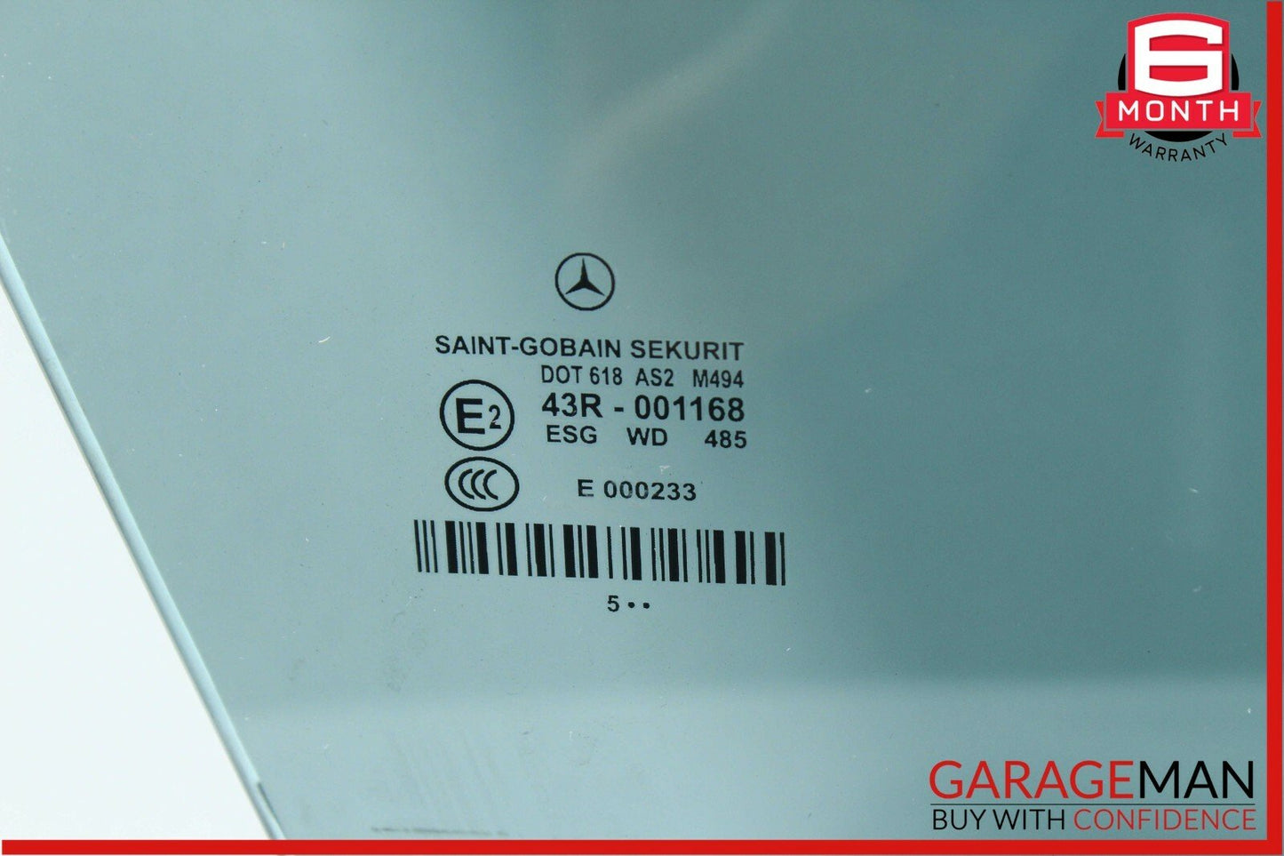 06-11 Mercedes W219 CLS500 CLS350 Front Right Passenger Door Window Glass Tinted