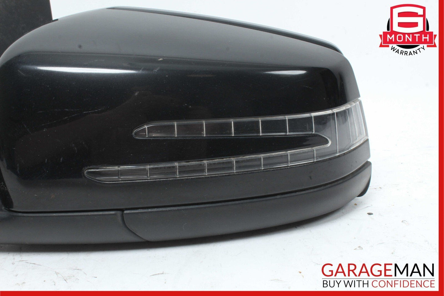 10-11 Mercedes W204 C300 Front Left Side Mirror Rear View Door Black OEM