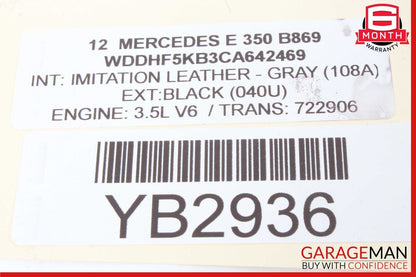 10-18 Mercedes W212 E350 Front Right Absorber Bumper Reinforcement Bracket OEM
