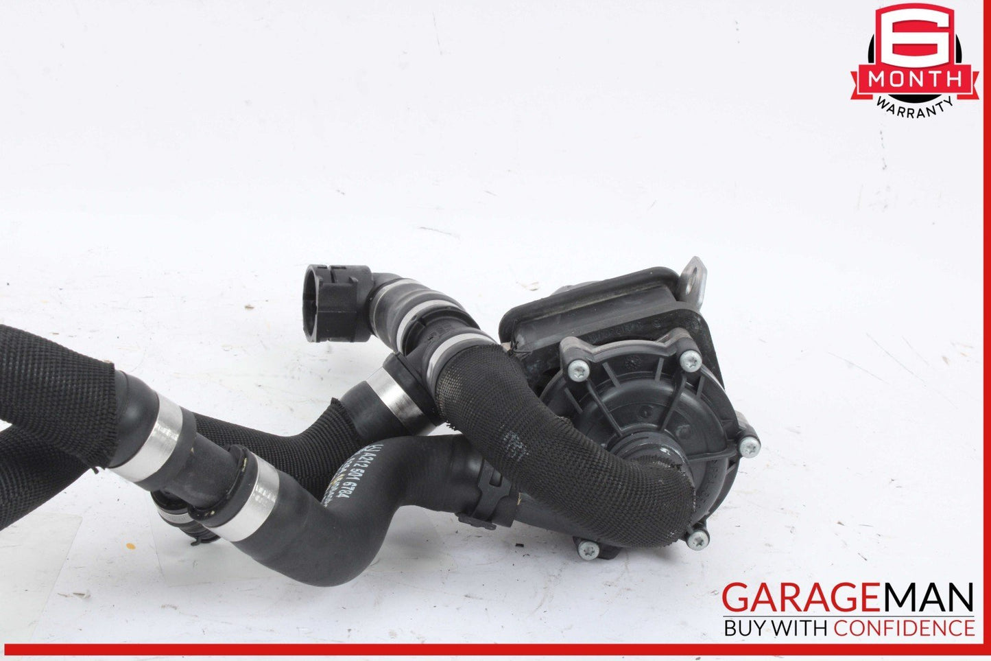02-19 Mercedes W212 E400 AUX Auxiliary Circulation Water Pump w/ Hose Pipe OEM
