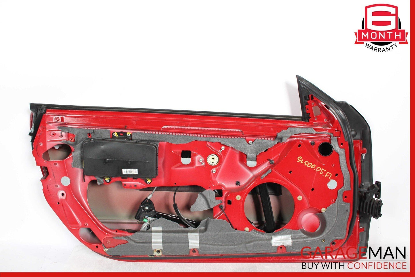 03-12 Mercedes R230 SL500 Front Left Side Exterior Door Shell Frame Panel Red