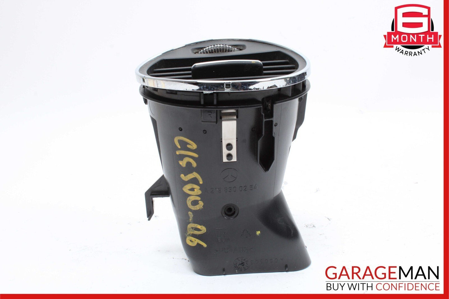 06-11 Mercedes W219 CLS500 Front Right Dash A/C AC Air Heater Vent Trim Black