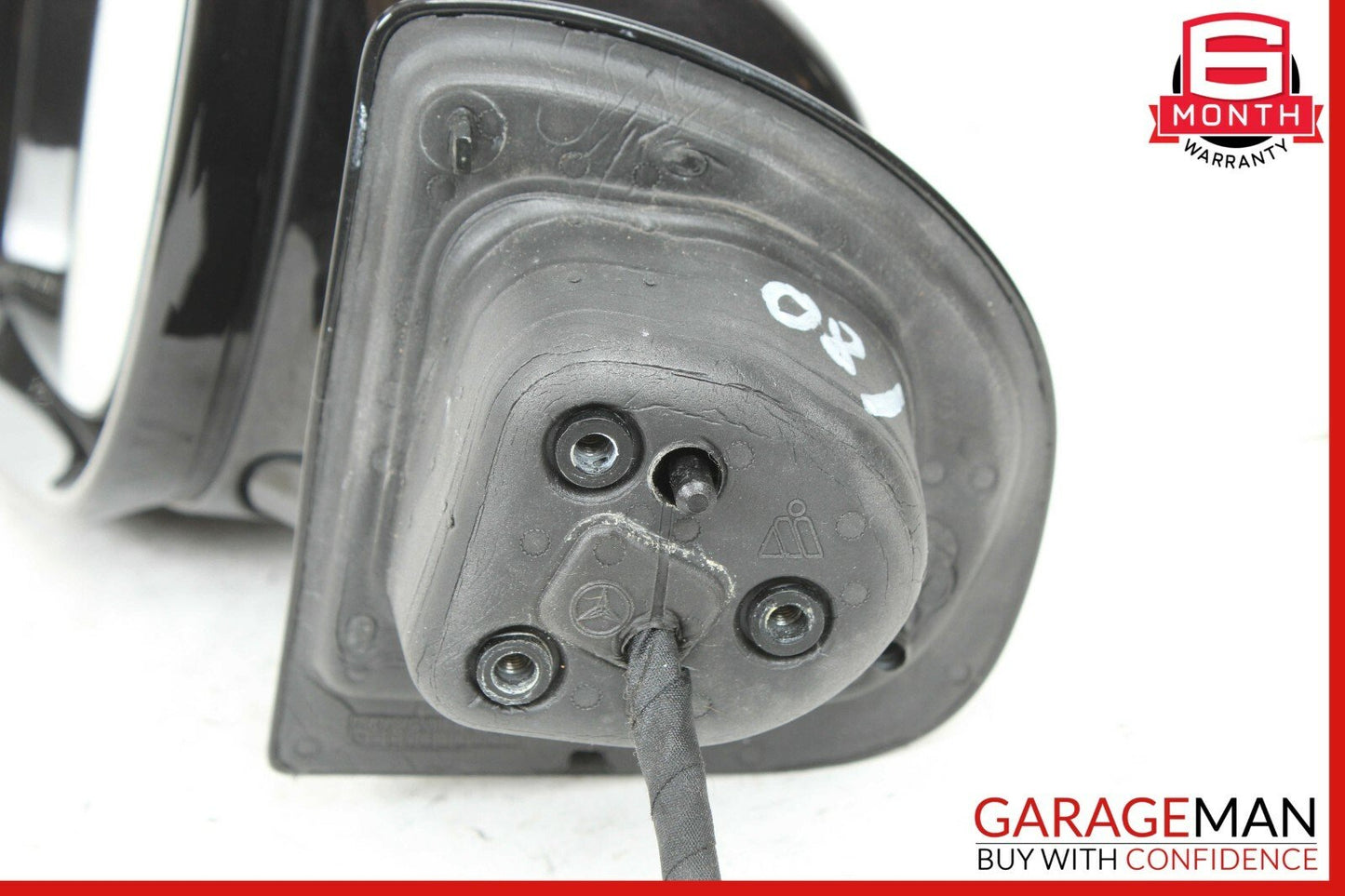 07-09 Mercedes W211 E350 Front Left Side Mirror Door Rear View Black OEM
