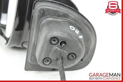 07-09 Mercedes W211 E350 Front Left Side Mirror Door Rear View Black OEM