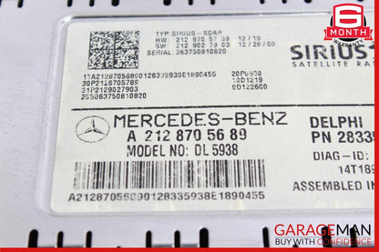 10-17 Mercedes GL450 C300 CLA250 Sirius Satellite Radio Receiver Module Unit