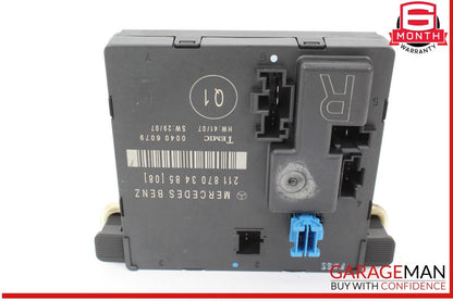 07-09 Mercedes W211 E350 E550 Rear Right Side Door Control Module 2118703485 OEM
