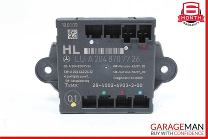 08-18 Mercedes W204 C300 CLS500 Rear Left Side Door Control Module OEM