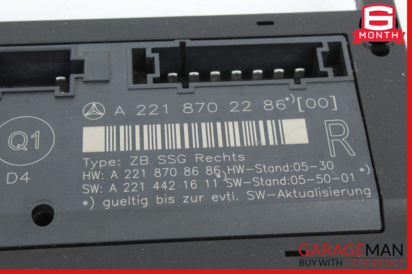 07-13 Mercedes W221 S350 S550 Front Right Side Under Seat Control Module Unit