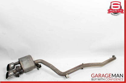14-17 Maserati Ghibli Rear Left Side Exhaust System Muffler Dual Tip Assembly