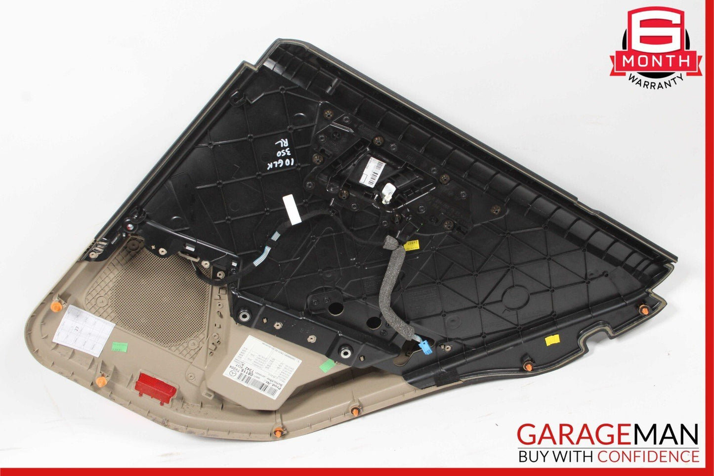 10-15 Mercedes X204 GLK350 Rear Left Interior Door Trim Panel Cover Brown