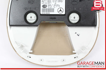 07-09 Mercedes W211 E350 E550 Rear Overhead Dome Light Beige 2118207301 OEM