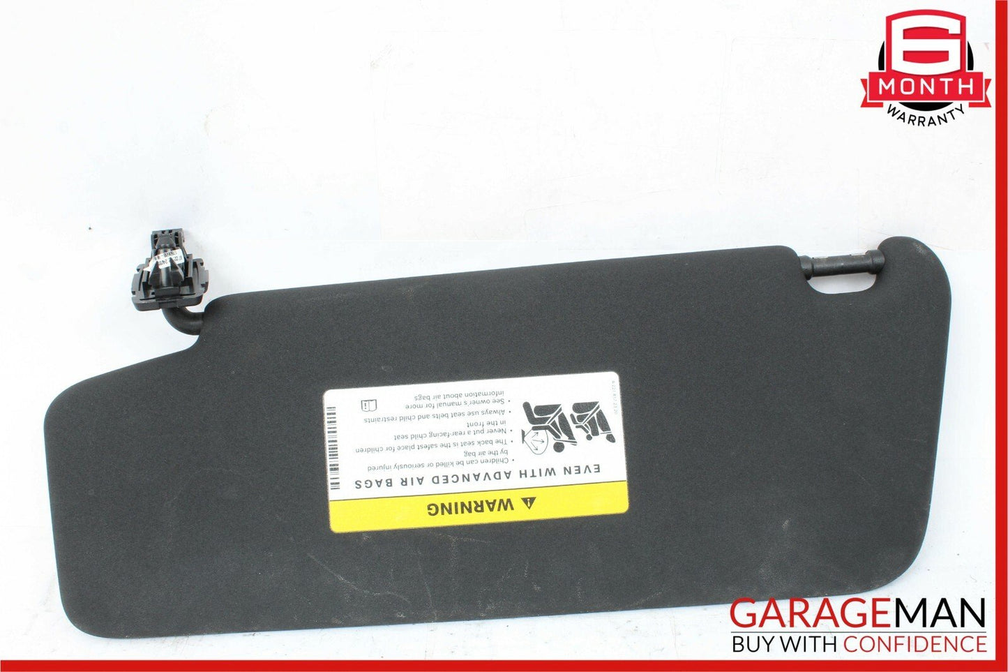 08-14 Mercedes W204 C300 Front Right Side Sunvisor Sun Visor Black OEM