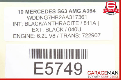 07-13 Mercedes W221 S63 AMG Rear Left or Right Door Control Module OEM