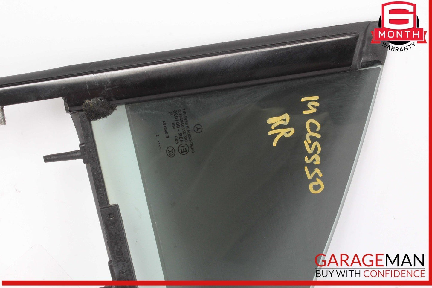 12-18 Mercedes W218 CLS550 Rear Right Passenger Side Quarter Window Glass OEM